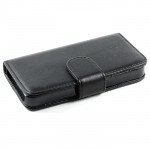 Wholesale iPhone 4S / 4 Simple Flip Leather Wallet Case (Black)